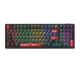 كيبورد ألعاب ميكانيكي بلودي S98 بإضاءة RGB وسويتشات Red Plus – أسود وأحمر Bloody S98 RGB Mechanical Gaming Keyboard – Black/Red