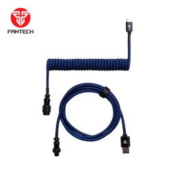 كابل حلزوني Fantech AC701 للكيبورد الميكانيكي – أزرق كحلي Fantech AC701 Coiled Keyboard Cable – Navy Blue