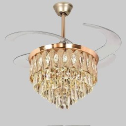 ثريا مع مروحة سقفية ومكبر صوت بلوتوث Ceiling Fan Light with Bluetooth Speaker