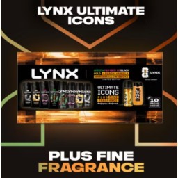 مجموعة هدايا لينكس ألتيميت أيقونز بلس المكونة من 10 قطع للعناية والعطور Lynx Ultimate Icons Plus Fine Fragrance Gift Set 10 piece