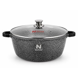 قدر نايفو كرانيت زيتي 40 سم NIFOO Granite Casserole Pot 40 cm