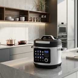 قدر ضغط كهربائي حجم عائلي 6 لتر بتصميم الماني ستانلس ستيل Electric pressure cooker