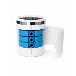 مبرد هواء شخصي مع 3 سرعات وإضاءة LED و3 حزم تبريد USB Personal Air Cooler with 3 Fan Speeds, LED Light & 3 Reusable Ice Packs USB Powered