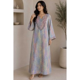 مخور حرير اماراتي (قماش غير مخيط) Emirati Silk Mkhawar (Unstitched Fabric)