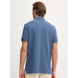 بولو تيشرت رجالي باللون الأزرق الداكن Men's Dark Blue Polo Shirt with Patch