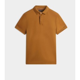 بولو تيشرت رجالي بقصة منتظمة Men's Hidden Placket Regular Fit Polo Shirt