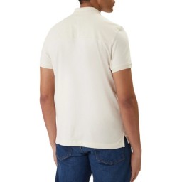 بولو تيشرت رجالي بسحاب وياقة وسادة ناعمة Men's Liquid Cotton RWB Zip Regular Polo Shirt