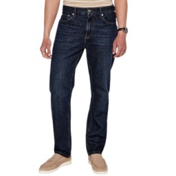 نطال جينز رجالي كحلي مرن بقصّة منتظمة (Chris) Men's Chris Regular Fit Stretch Navy/Dark Blue Jeans