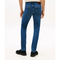بنطال جينز رجالي أزرق بقصّة مستقيمة (Denton) Men's Denton Straight Fit Blue Jeans