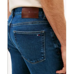 بنطال جينز رجالي أزرق بقصّة مستقيمة (Denton) Men's Denton Straight Fit Blue Jeans