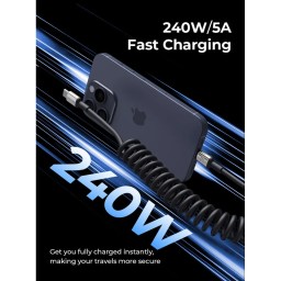 كيبل - تايب سي - فولتمي - 240 واط VOLTME POWERLINK HELIX SERIES | PD 240W | 1.8M
