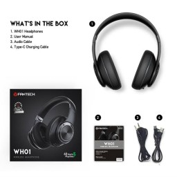 سماعة Fantech WH01 اللاسلكية Bluetooth للألعاب والاستخدام اليومي Fantech WH01 Wireless Bluetooth Headphone