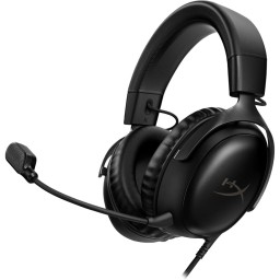 سماعة ألعاب HyperX Cloud III السلكية USB بصوت محيطي DTS – أسود HyperX Cloud III Wired Gaming Headset USB – Black
