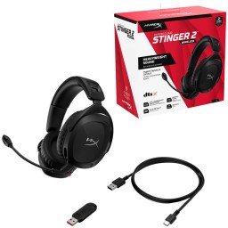 سماعة ألعاب HyperX Cloud Stinger 2 Wireless اللاسلكية – أسود HyperX Cloud Stinger 2 Wireless Gaming Headset – Black