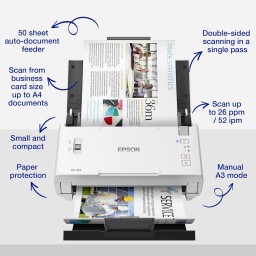 ماسح المستندات إبسون WorkForce DS-410 عالي السرعة Epson WorkForce DS-410 Document Scanner
