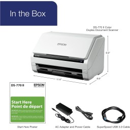 ماسح المستندات إبسون DS-770II عالي السرعة Epson DS-770II High-Speed Document Scanner