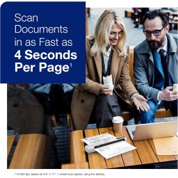 سكنر ماسح المستندات إبسون WorkForce DS-80W اللاسلكي المحمول Epson WorkForce DS-80W Wireless Portable Document Scanner