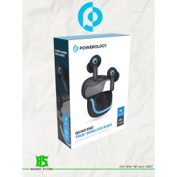 سماعات لاسلكية حقيقية باورولوجي كواد إي إن سي Powerology Quad ENC True-Wireless Buds