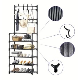 ستاند ملابس مع 5 رفوف Clothes Rack with 5 Shelves