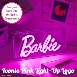 بالادون شعار باربي إل إي دي نيون لايت وردي Paladone Barbie Logo LED Neon Light Pink