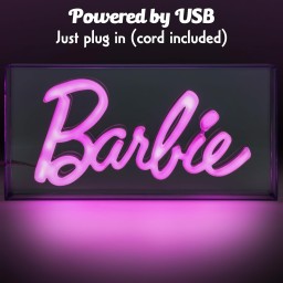 بالادون شعار باربي إل إي دي نيون لايت وردي Paladone Barbie Logo LED Neon Light Pink