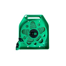 خرطوم مياه مسطح 20 متر مع بكرة ومسدس رش 7 أنماط – تصميم نحيف للتخزين الذكي 20M Flat Water Hose Set with Reel & 7-Pattern Spray Gun – Slim Space-Saving Design