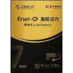 بطاريات ORICO Ener-G AAA ليثيوم قابلة لإعادة الشحن – عبوة 4 حبات ORICO Ener-G AAA 1.5V Rechargeable Lithium Batteries – 4 Pack