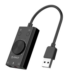 محول الصوت ORICO USB إلى 3 منافذ AUX مع تحكم بالصوت – SC2 ORICO SC2 USB External Sound Adapter with 3× AUX