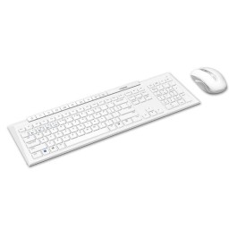 طقم لوحة مفاتيح وماوس لاسلكي رابو 8210M - أبيض Keyboard