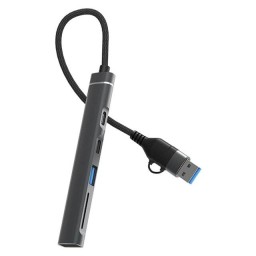 محول DM CHB025 متعدد الوظائف USB-C وUSB-A DM CHB025 USB-C / USB-A Multifunction Adapter