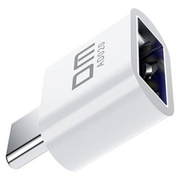محول DM AD020 من USB 3.0 إلى Type-C – أبيض DM AD020 USB 3.0 to Type-C Adapter – White