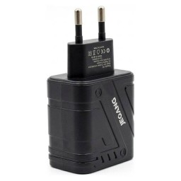 شاحن حائط JEQANG JC-76 سريع بقدرة 40 واط مع منفذين USB ومنفذين Type-C – أسود JEQANG JC-76 40W Fast Charger – 2×USB + 2×Type-C – Black