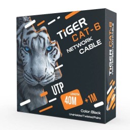 كيبل شبكة Tiger CAT6 UTP بطول 40 متر Tiger 40m CAT6 UTP LAN Cable