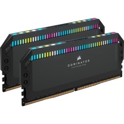 ذاكرة CORSAIR DOMINATOR PLATINUM RGB DDR5 سعة 32GB (2×16GB) بسرعة 6000MT/s – أسود CORSAIR DOMINATOR PLATINUM RGB 32GB (2x16GB) DDR5 6000MT/s CL36 Intel XMP Memory Kit – Black