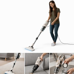 مكنسة كهربائية من كراون CR-877 Crown CR-877 Electric Vacuum Cleaner