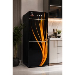 براد مياه كراون الأصلي  مع ثلاجة تبريد بالاسفل Crownline WD-201 Original Crown water dispenser with a cooling refrigerator underneath Crownline WD-201