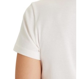 تيشرت نسائي بياقة دائرية وشعار كريستالي Women's Diamanté Flag Crew Neck T-Shirt