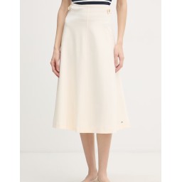 تنورة نسائية بخصر بليسه Women's Beige Skirt