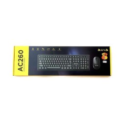 لوحة مفاتيح وماوس لاسلكيان AULA AC260 - أسود Keyboard