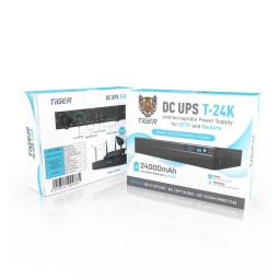 مزود طاقة احتياطي DC UPS تايجر T-24K بسعة 24000mAh Tiger T-24K DC UPS 24000mAh