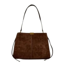 حقيبة كتف نسائية كاجوال من الجلد الشامواه Women's Casual Suede Shoulder Bag