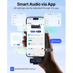نظام ميكروفون لافاليير لاسلكي بويـا BOYALINK 3 BOYA BOYALINK 3 Wireless Lavalier Microphone