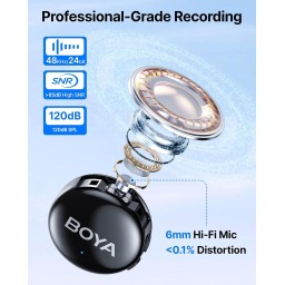 نظام ميكروفون لافاليير لاسلكي بويـا BOYALINK 3 BOYA BOYALINK 3 Wireless Lavalier Microphone