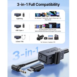 نظام ميكروفون لافاليير لاسلكي بويـا BOYALINK 3 BOYA BOYALINK 3 Wireless Lavalier Microphone