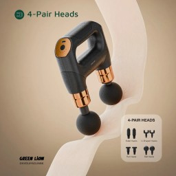 جهاز مساج احترافي برأسان مزدوجان من Green Lion Green Lion Vibe Pro Dual Head Massage Gun