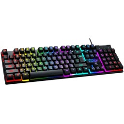 كيبورد ألعاب تي وولف T-WOLF 104 مفتاح سلكي – أسود T-WOLF T20 Gaming Keyboard - 104 Keys - Wired - Black