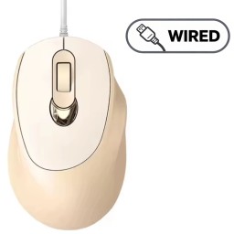 ماوس ألعاب تي وولف V2 – 3 أزرار – سلكي – بيج T-WOLF V2 Gaming Mouse - 3 Buttons - Wired - Beige