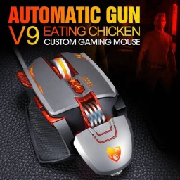 ماوس ألعاب تي وولف V9 – 8 أزرار – سلكي – فضي T-WOLF V9 Gaming Mouse - 8 Buttons - Wired - Silver