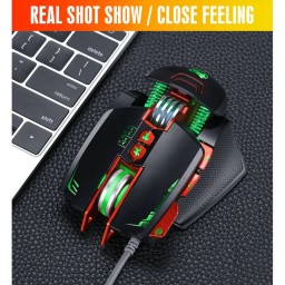 ماوس ألعاب تي وولف V9 – 8 أزرار – سلكي – فضي T-WOLF V9 Gaming Mouse - 8 Buttons - Wired - Silver