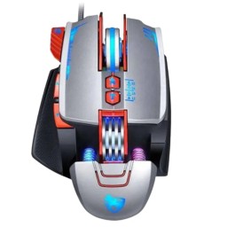 ماوس ألعاب تي وولف V9 – 8 أزرار – سلكي – فضي T-WOLF V9 Gaming Mouse - 8 Buttons - Wired - Silver